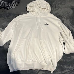 Nike Hoodie Mens - White